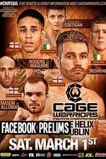 Watch Cage Warriors 65 Facebook prelims Alluc