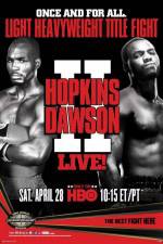 Watch Boxing Light Heavyweight Hopkins vs Dawson II Alluc